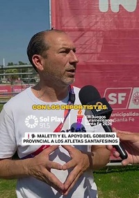 Fernando Maletti, Secretario de Deportes de la Provincia de Santa Fe, en entrevista en Línea de Tres, Radio Sol Play 91.5